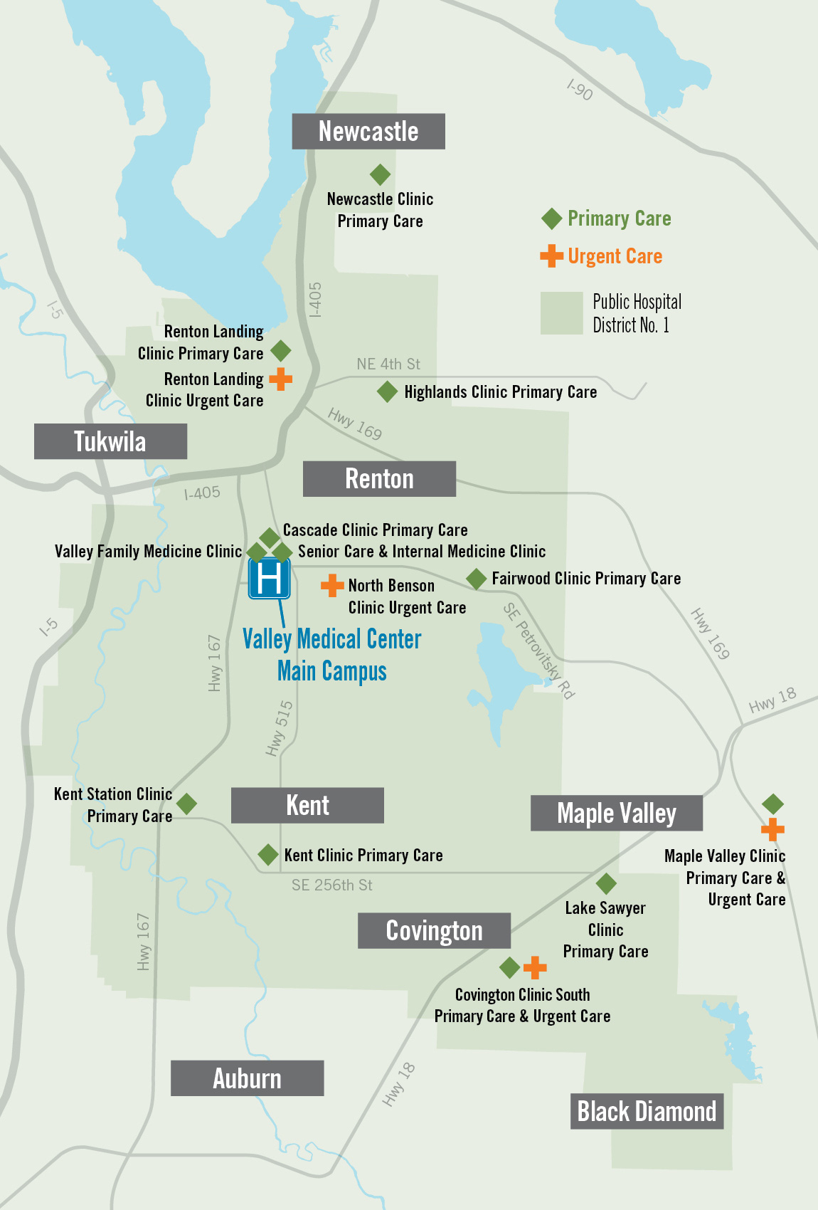 Valley Medical Center | Locations dedans Vmc Fairwood Primary Care