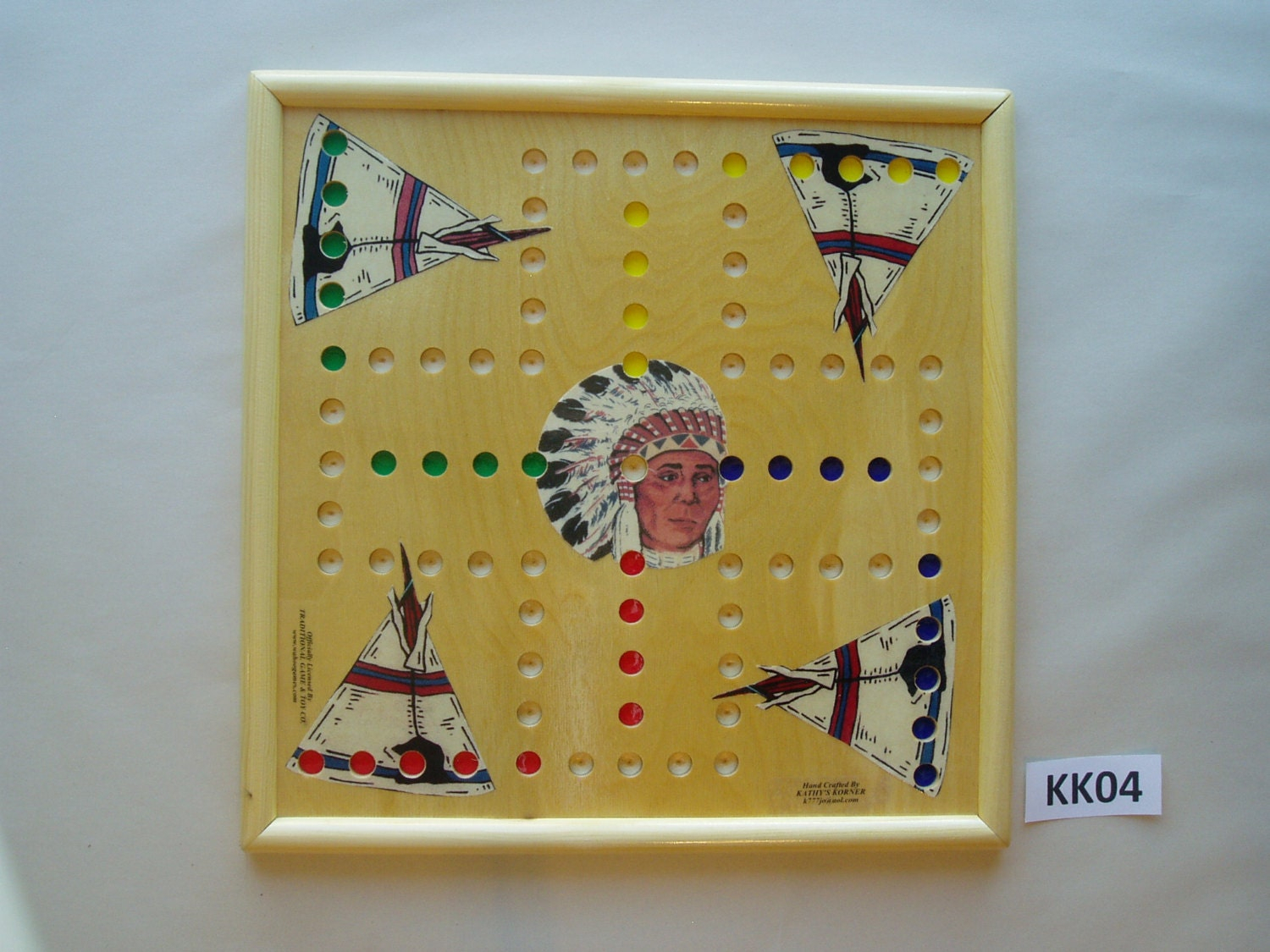 Wahoo Game Board. Wooden.15 X 15. 4 Player With Images Kk04 serapportantà Wahoo (Board Game)