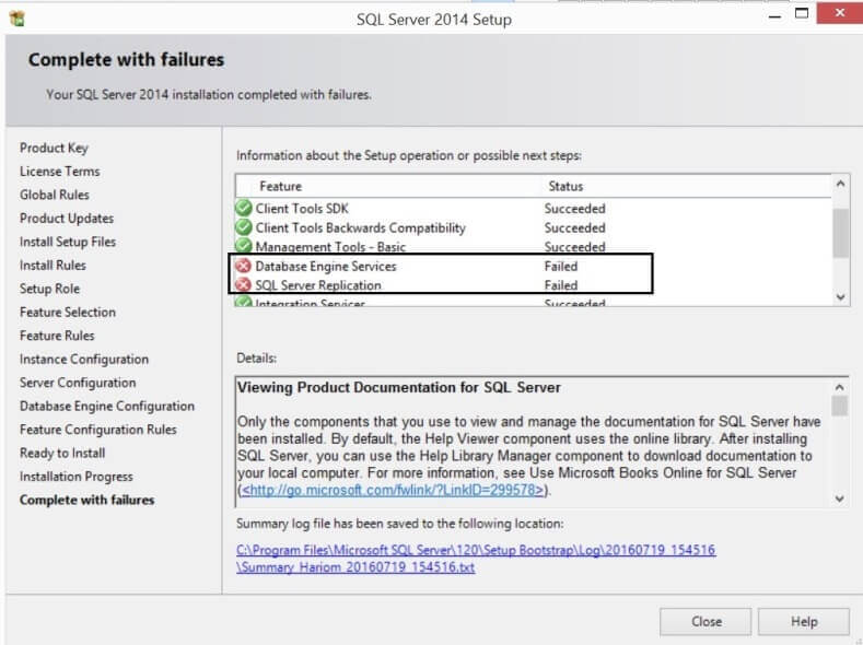 Wait On The Database Engine Recovery Handle Failed Sql dedans Database Engine Services
