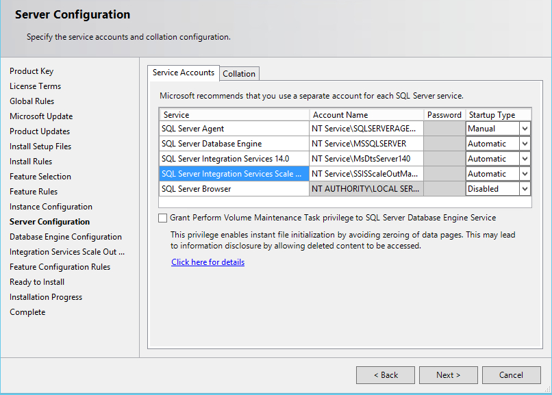 Walkthrough: Set Up Sql Server Integration Services Scale dedans Database Engine Services