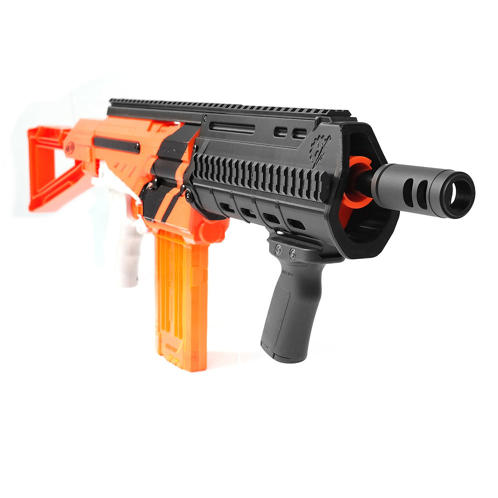 Worker Mod Masada Rifle Imitation Kit 3D Print For Nerf serapportantà Nerf Alpha Trooper