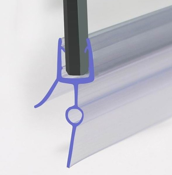870Mm Shower Screen Seal For 4-6Mm Glass Door Bath Panel pour Flexible Shower Screen Seal