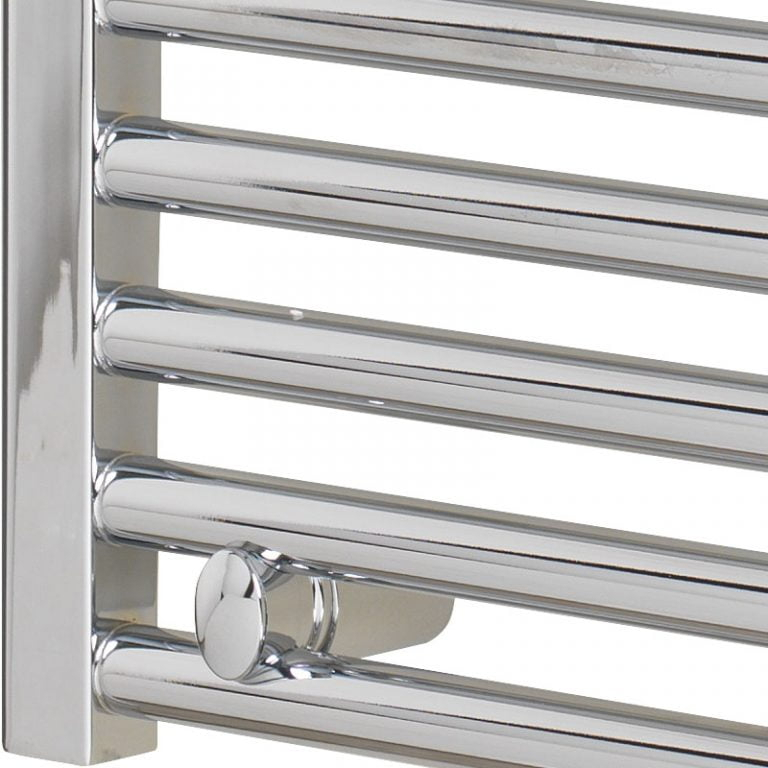Bray Straight Towel Warmer / Heated Towel Rail, Chrome concernant Electric Heated Towel Rail With Thermostat