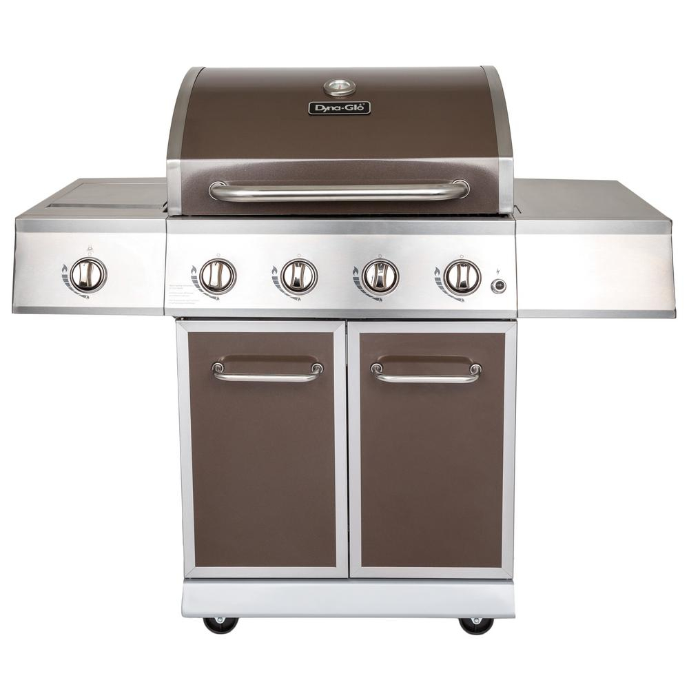 Dyna-Glo 4-Burner Propane Gas Grill In Bronze With encequiconcerne Home Depot Gas Grill