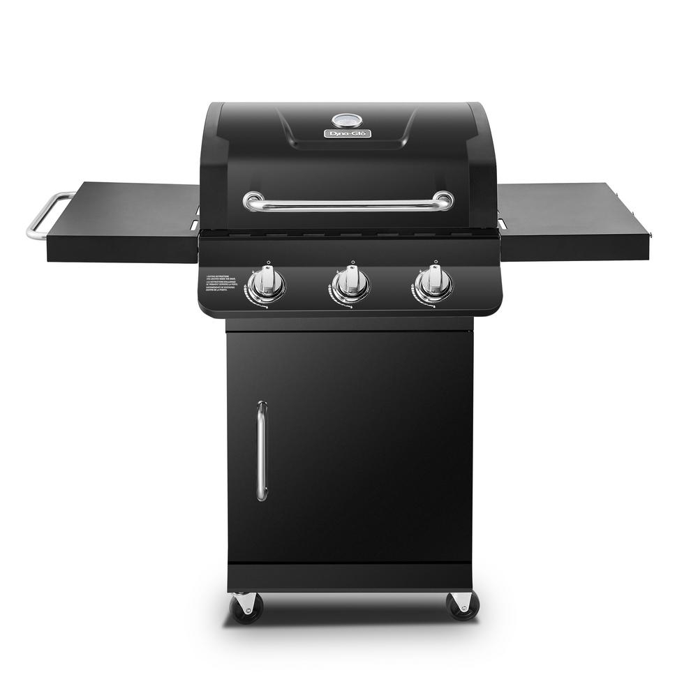 Dyna-Glo Premier 3-Burner Natural Gas Grill In Black With tout Home Depot Gas Grill