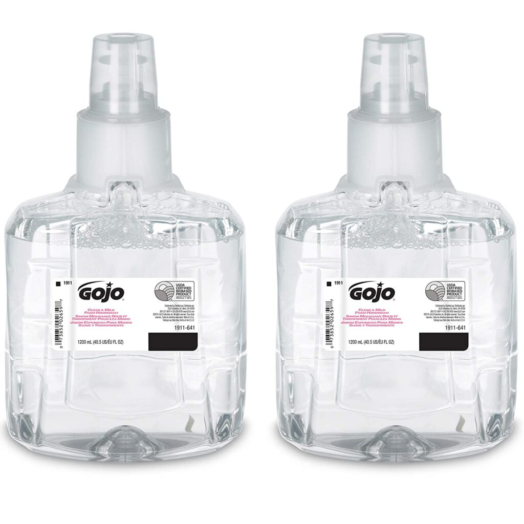 Gojo Clear &amp;amp; Mild Foam Handwash, Ecologo Certified, 1200 encequiconcerne Gojo Soap