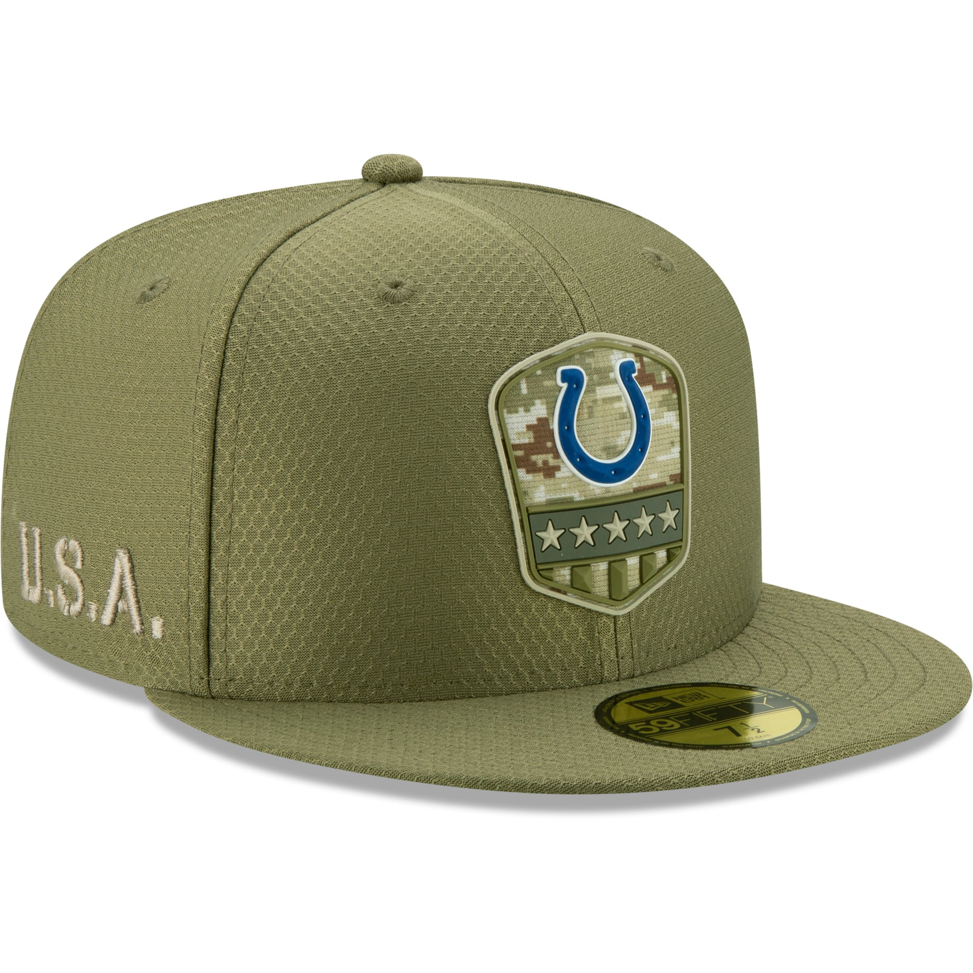 Indianapolis Colts New Era 2019 Salute To Service Sideline serapportantà New Era 59Fifty