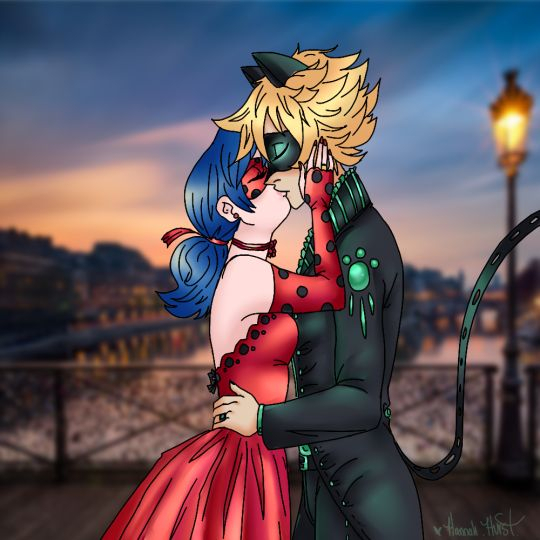 Ladybug And Cat Noir&amp;#039;S Romantic Kiss In The Sunset From tout Ladybug And Cat Noir Kiss