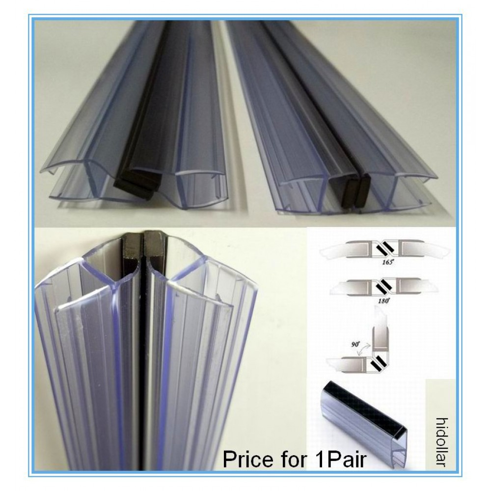 Magnetic Pvc Plastic Shower Screen Door Water Seal Strip encequiconcerne Flexible Shower Screen Seal