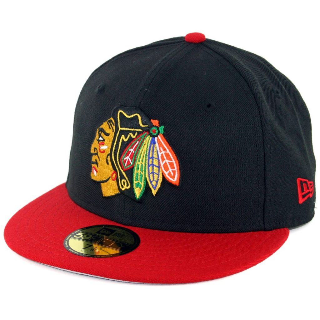 New Era 59Fifty Chicago Blackhawks Fitted Hat Black concernant New Era 59Fifty