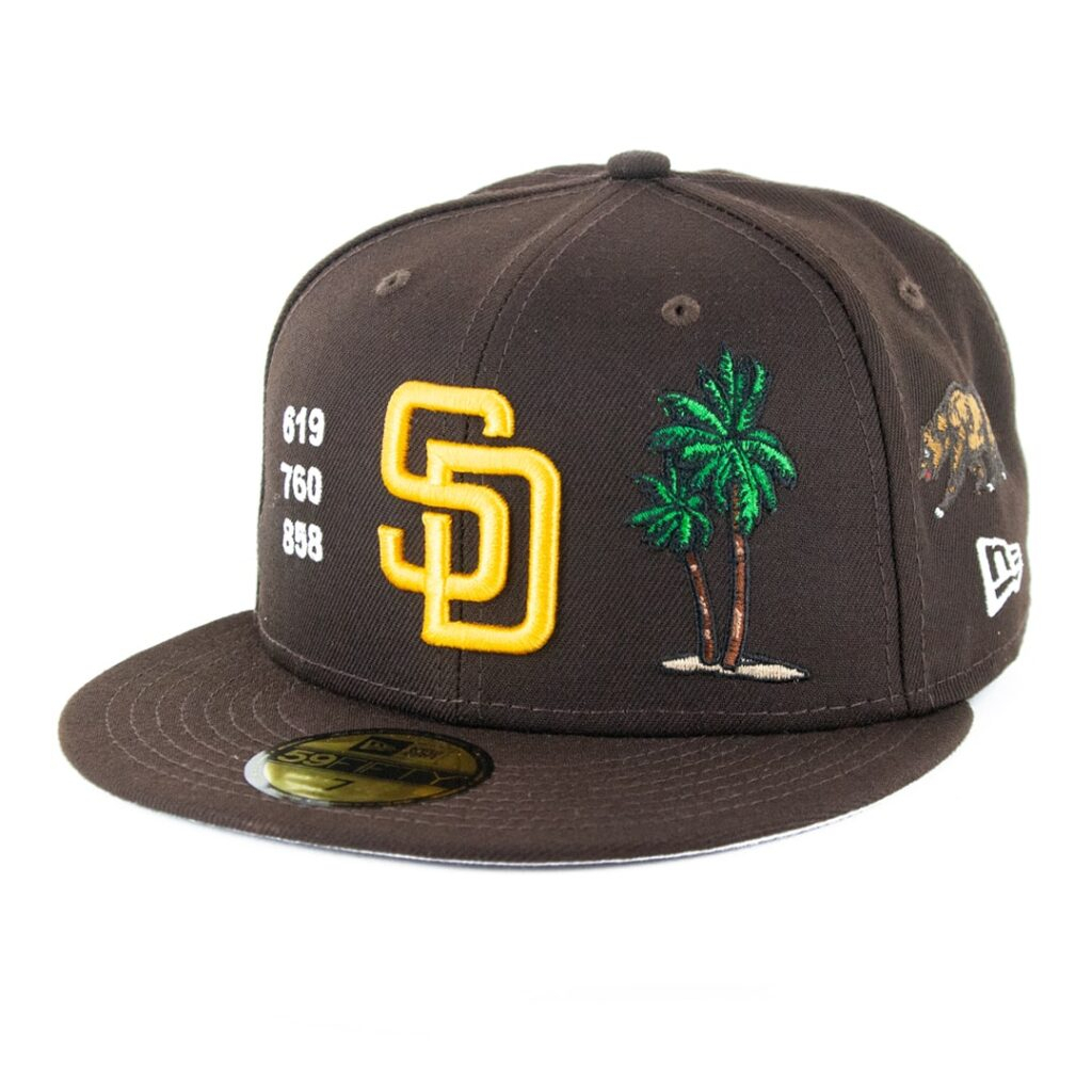 New Era 59Fifty San Diego Padres Local Dark Brown Fitted destiné New Era 59Fifty