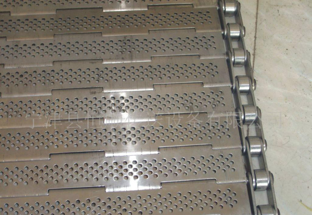 Proforated Version And Baffle Plate With Chains Conveyor pour Stainless Steel Metal Chain Plate Conveyor Belt Manufacturer