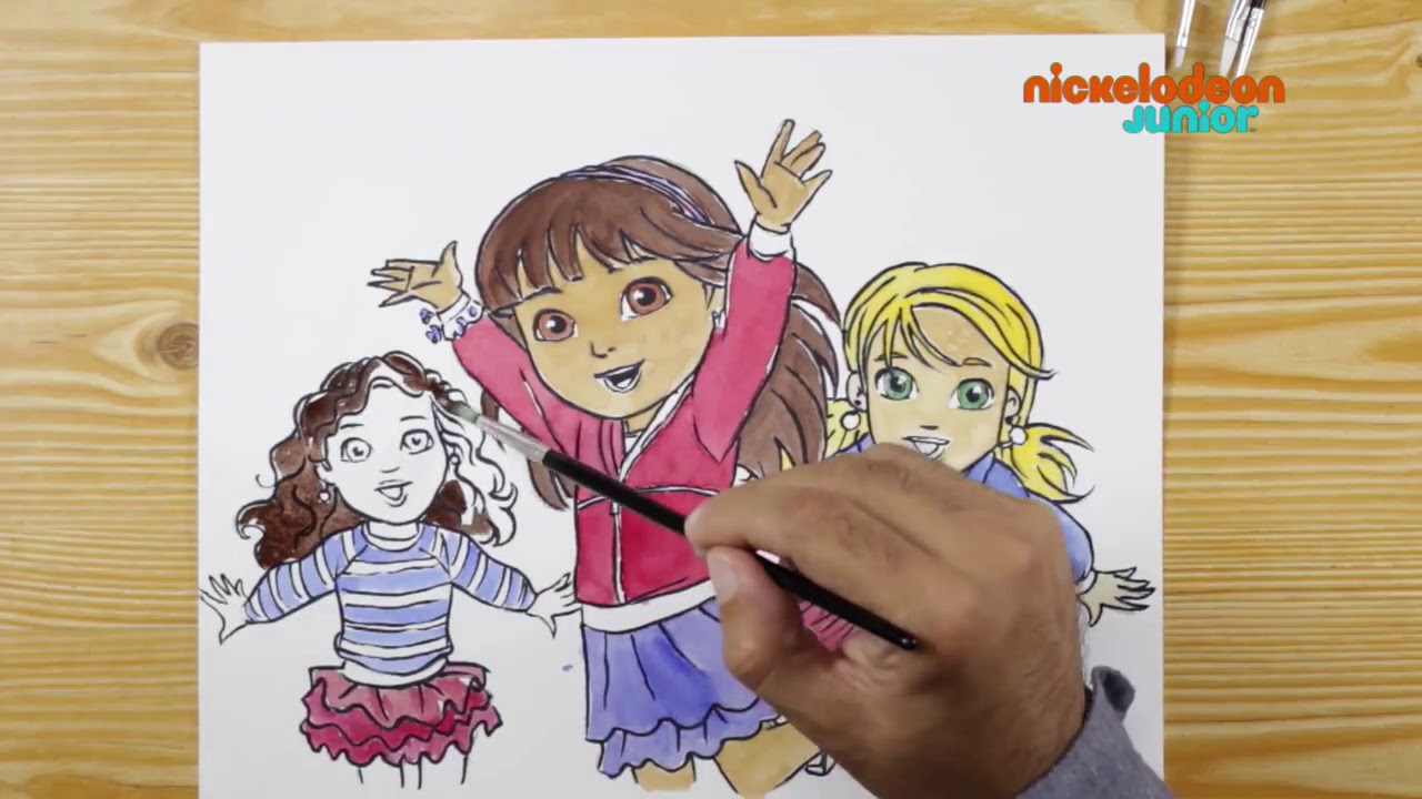 1, 2, 3… Coloriage ! | Balade En Ville | Nickelodeon pour 1 2 3 Coloriage,