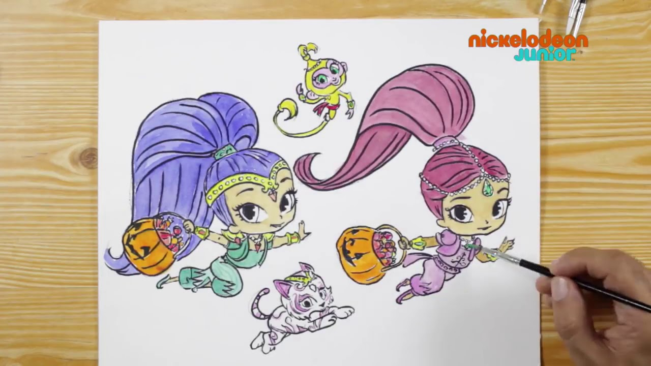 1, 2, 3… Coloriage ! | Soirée D&amp;#039;Halloween ! | Nickelodeon tout 1 2 3 Coloriage,