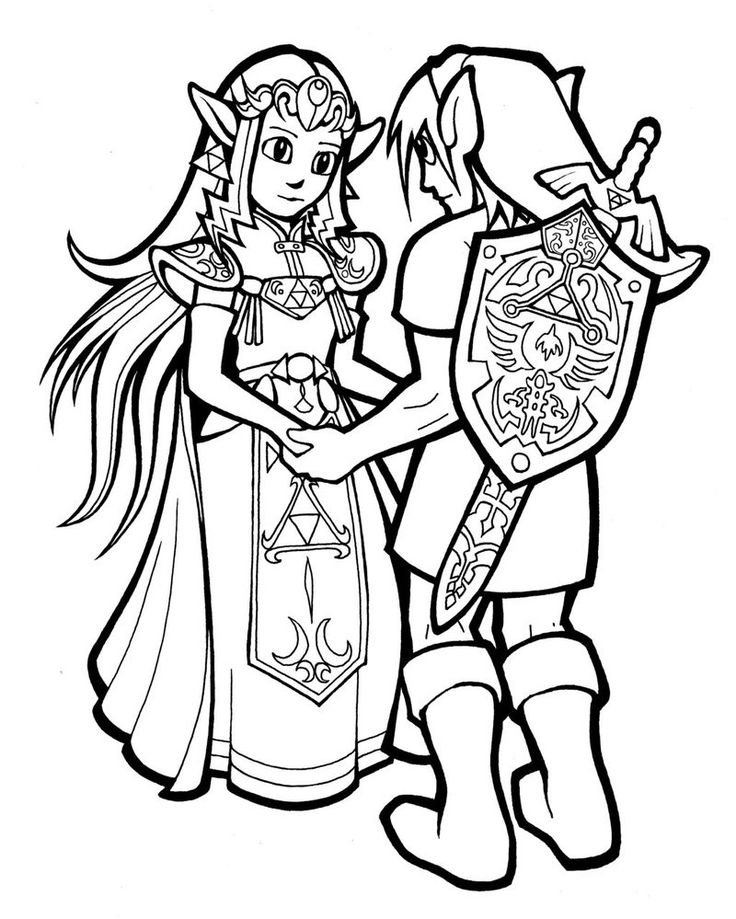 10 Beau De Zelda Coloriage Images | Coloring Books dedans Dessin Zelda,