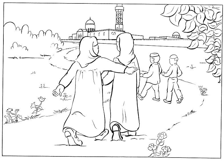 10 - Bébé Muslim, L&amp;#039;Islam Pour Les Enfants Musulmans intérieur Coloriage Dessin Mosquée Facile