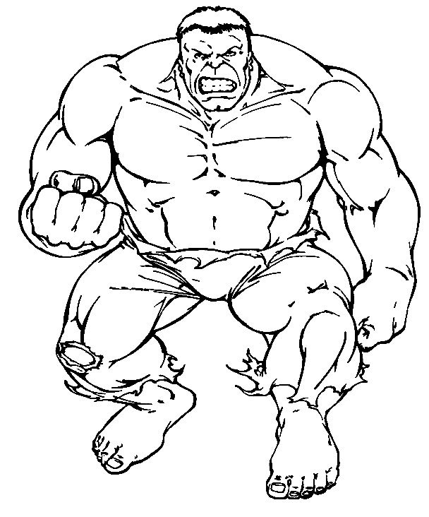 10 Cool De Hulk Coloriage À Imprimer Image | Superhero avec Coloriage Hulk