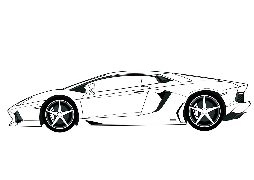 10 Magnifique Coloriage Lamborghini Pictures - Coloriage pour Coloriage Voiture