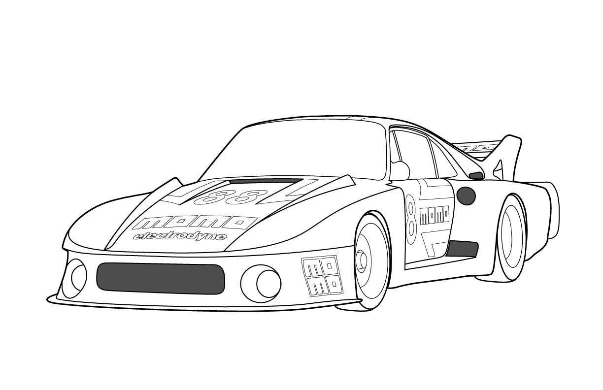 10 Nouveau Coloriage De Porsche Photos - Coloriage pour Coloriage Porsche 911 Dessin Facile