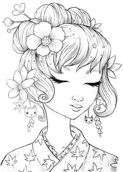 100 Desenhos Para Adultos Colorir E Imprimir - Online pour Coloriage E Girl