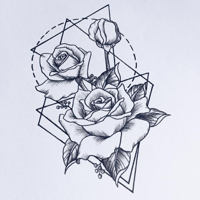 1001 + Images Du Dessin Géométrique Magnifique Pour Vous pour Dessin Rose Facile