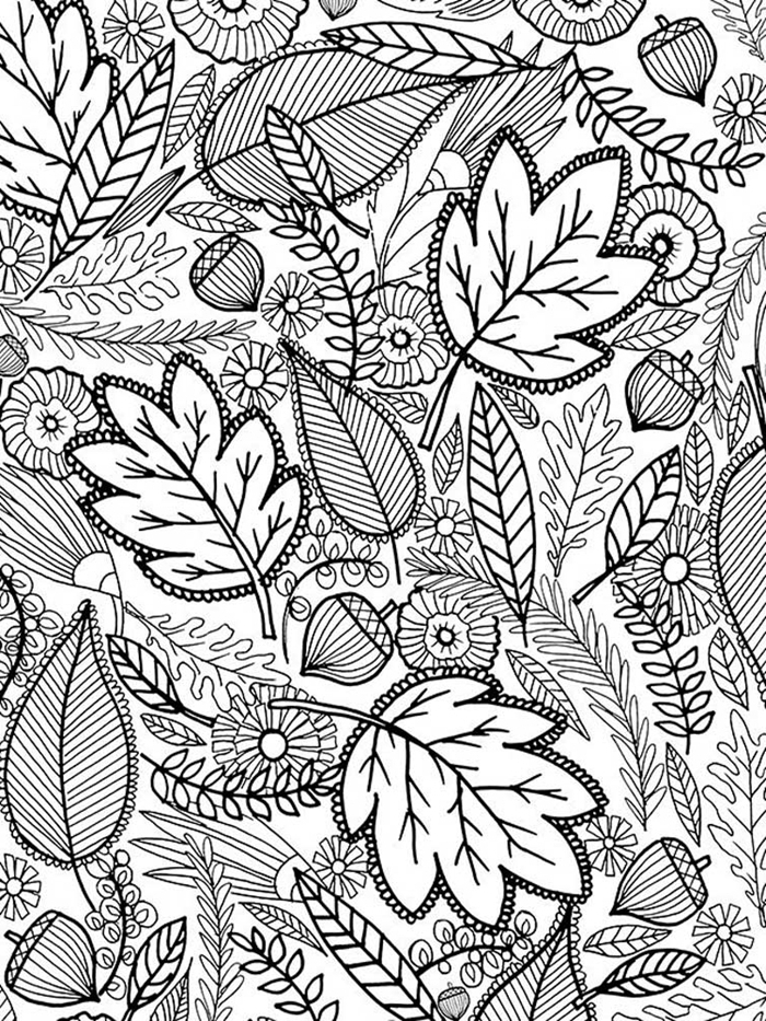 1001 + Pages De Coloriage D&amp;#039;Automne Pour Enfants Et Adultes encequiconcerne Dessin Qui Sort De La Feuille,