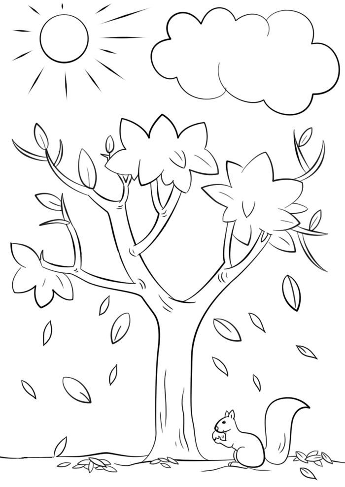 1001 + Pages De Coloriage D&amp;#039;Automne Pour Enfants Et dedans Coloriage Dessin Arbre