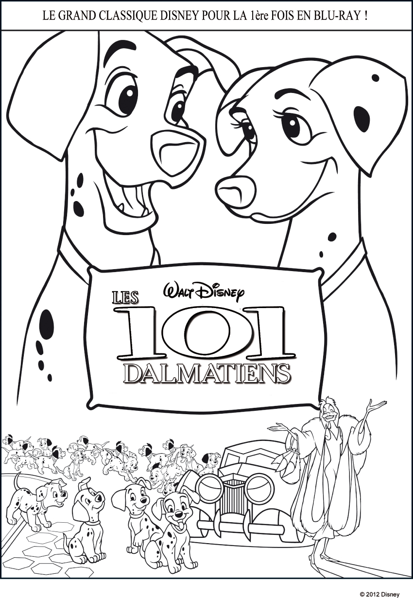 101 Dalmatians To Print For Free - 101 Dalmatians Kids pour Dessin 101 Dalmatiens