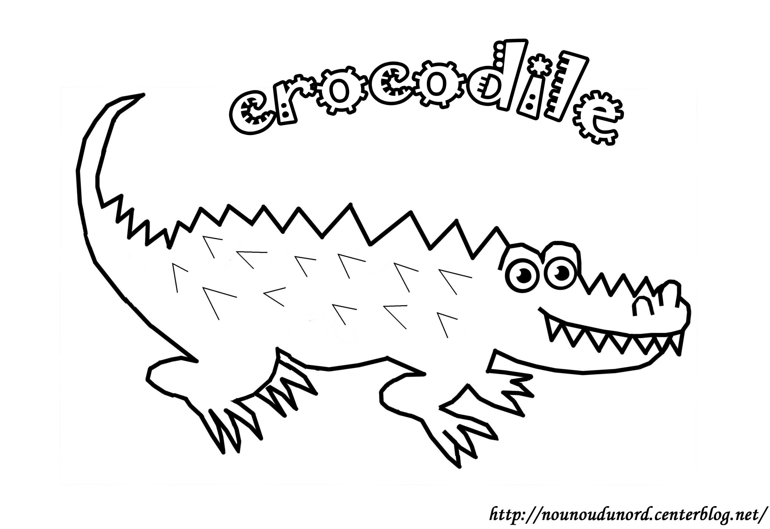 106 Dessins De Coloriage Crocodile À Imprimer Sur pour Dessiner Un Coloriage,