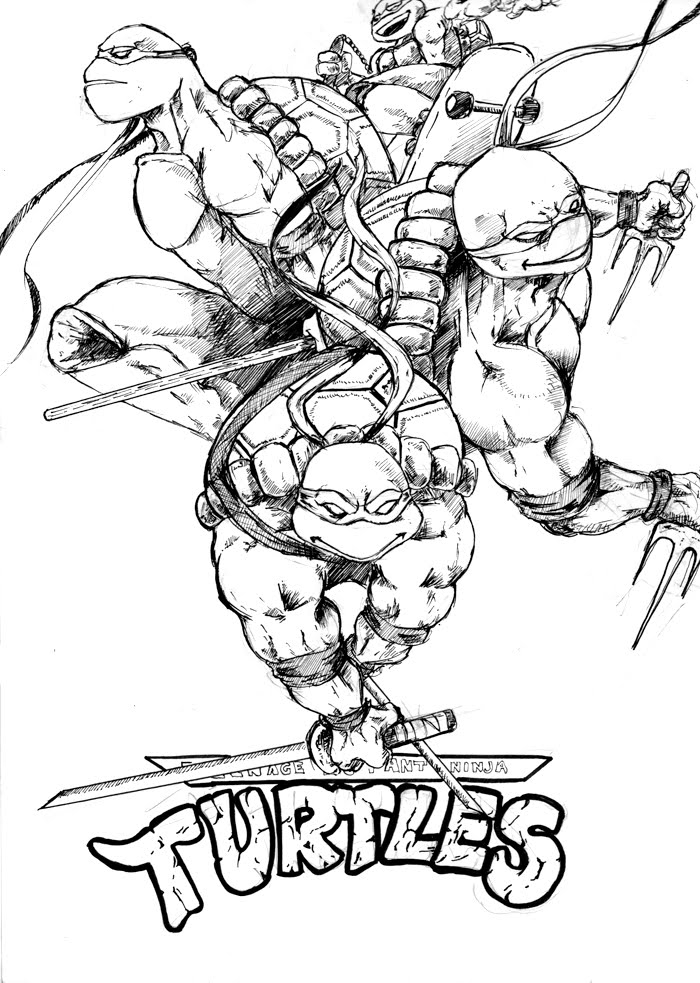 106 Dessins De Coloriage Tortue Ninja À Imprimer Sur encequiconcerne Coloriage Tortue Ninja