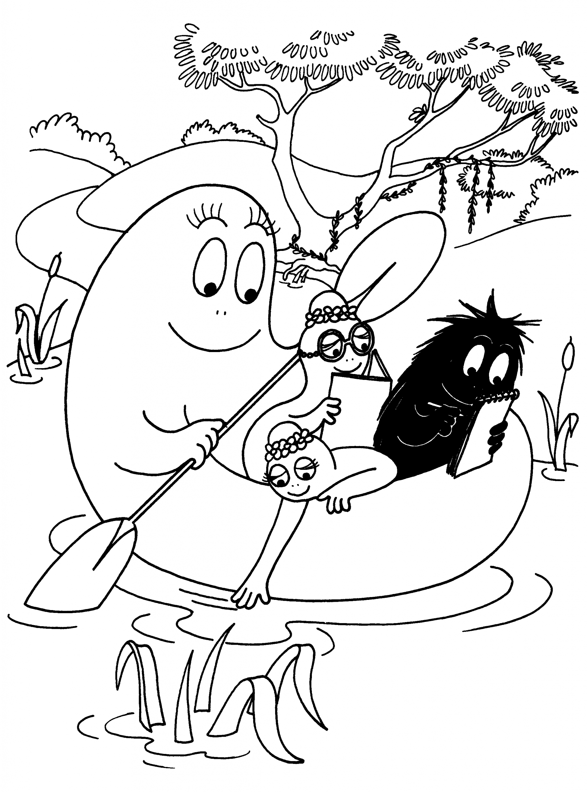 108 Dessins De Coloriage Barbapapa À Imprimer Sur destiné Dessin 9 3/4