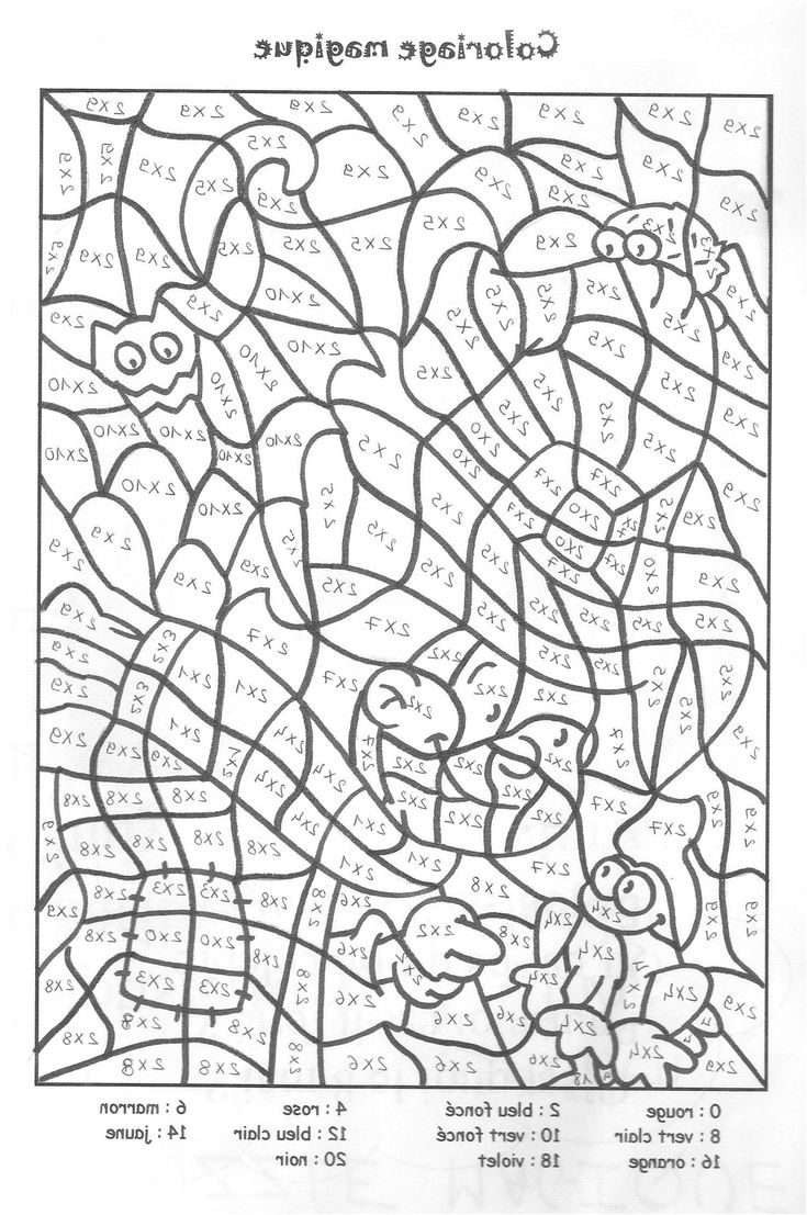 11 Belle Coloriage Magique Table De Multiplication Ce2 à Coloriage A Table,