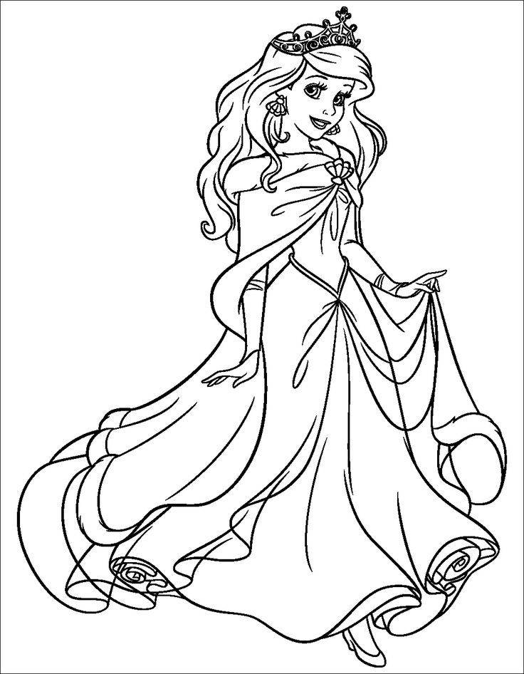 11 Conventionnellement Ariel Coloriage Photograph In 2020 à Coloriage Princesse