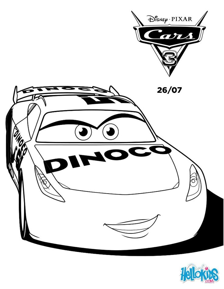 11 Luxueux Cars 3 Coloriage Pictures | Coloriage À à Cars 3 Coloriage