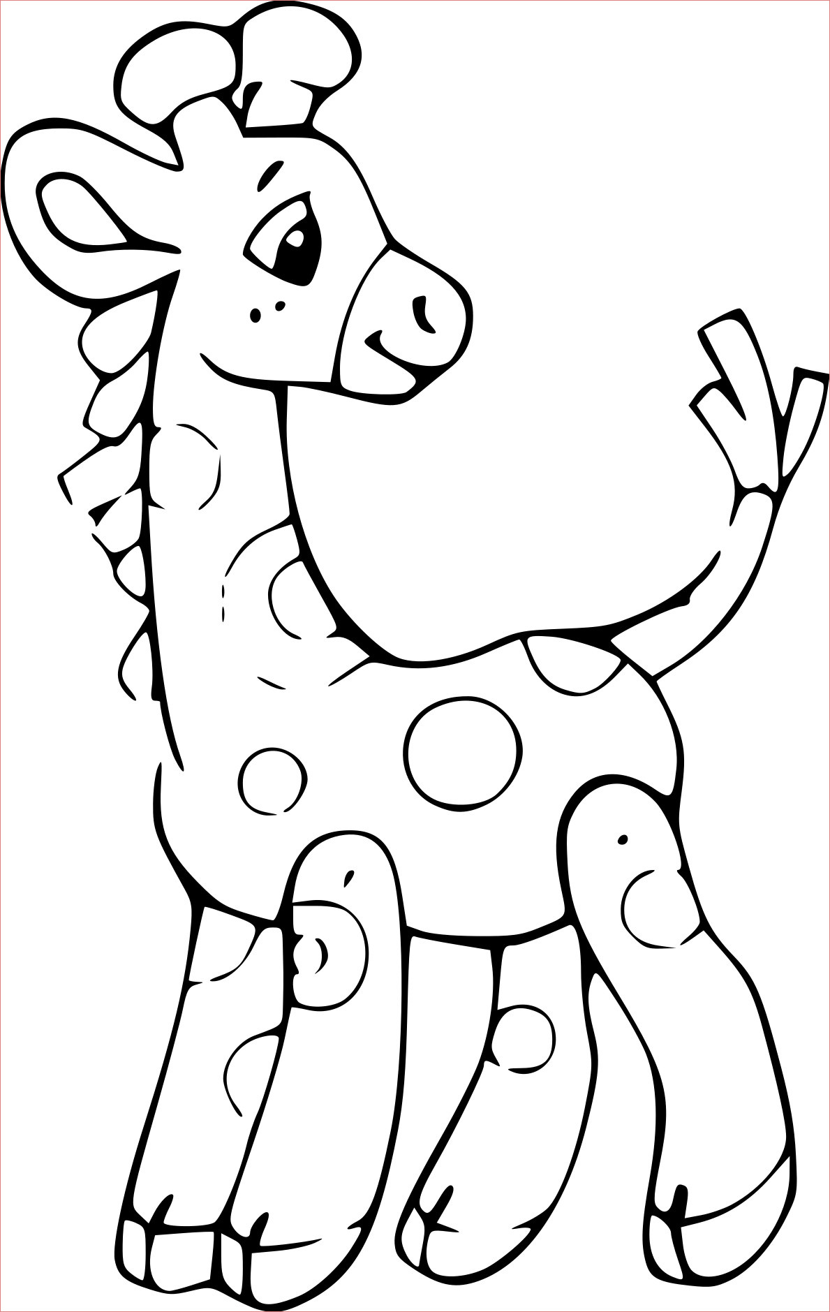 11 Premier Coloriage Girafe Images - Coloriage concernant Coloriage Dessin Animaux