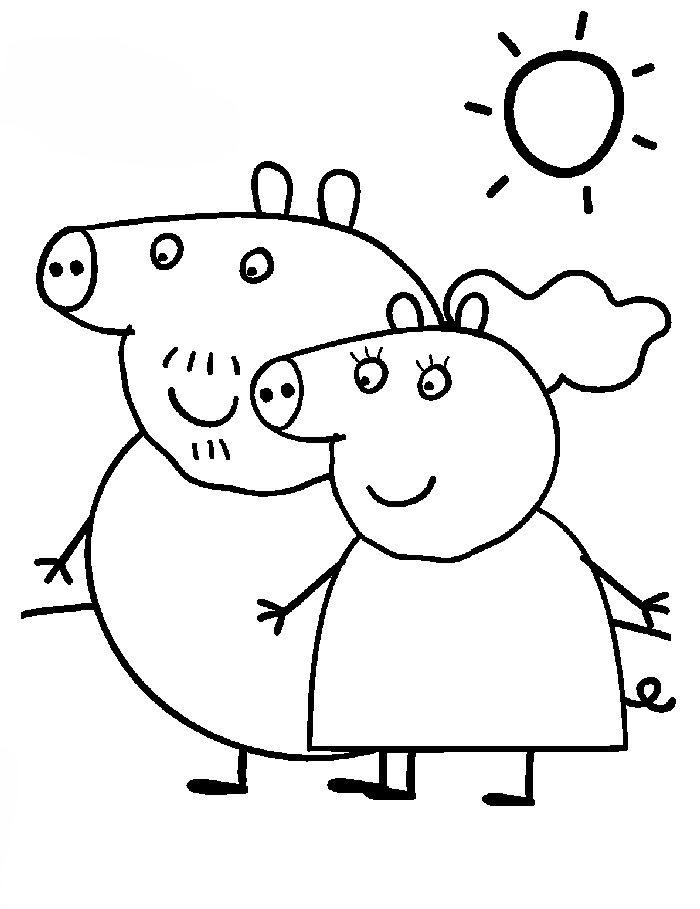 111 Dessins De Coloriage Peppa Pig À Imprimer Sur destiné Coloriage Peppa Pig,