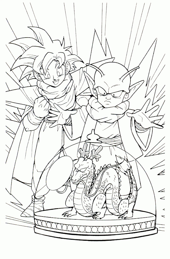 112 Dessins De Coloriage Dragon Ball Z À Imprimer Sur à Coloriage Dragon Ball C 17