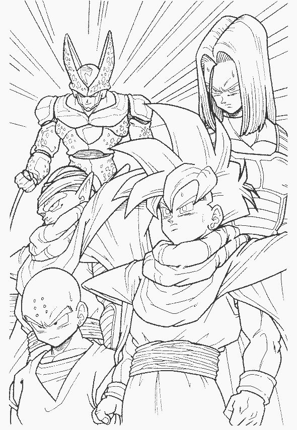 112 Dessins De Coloriage Dragon Ball Z À Imprimer Sur avec Dessin Coloriage Dragon Ball Z A Imprimer