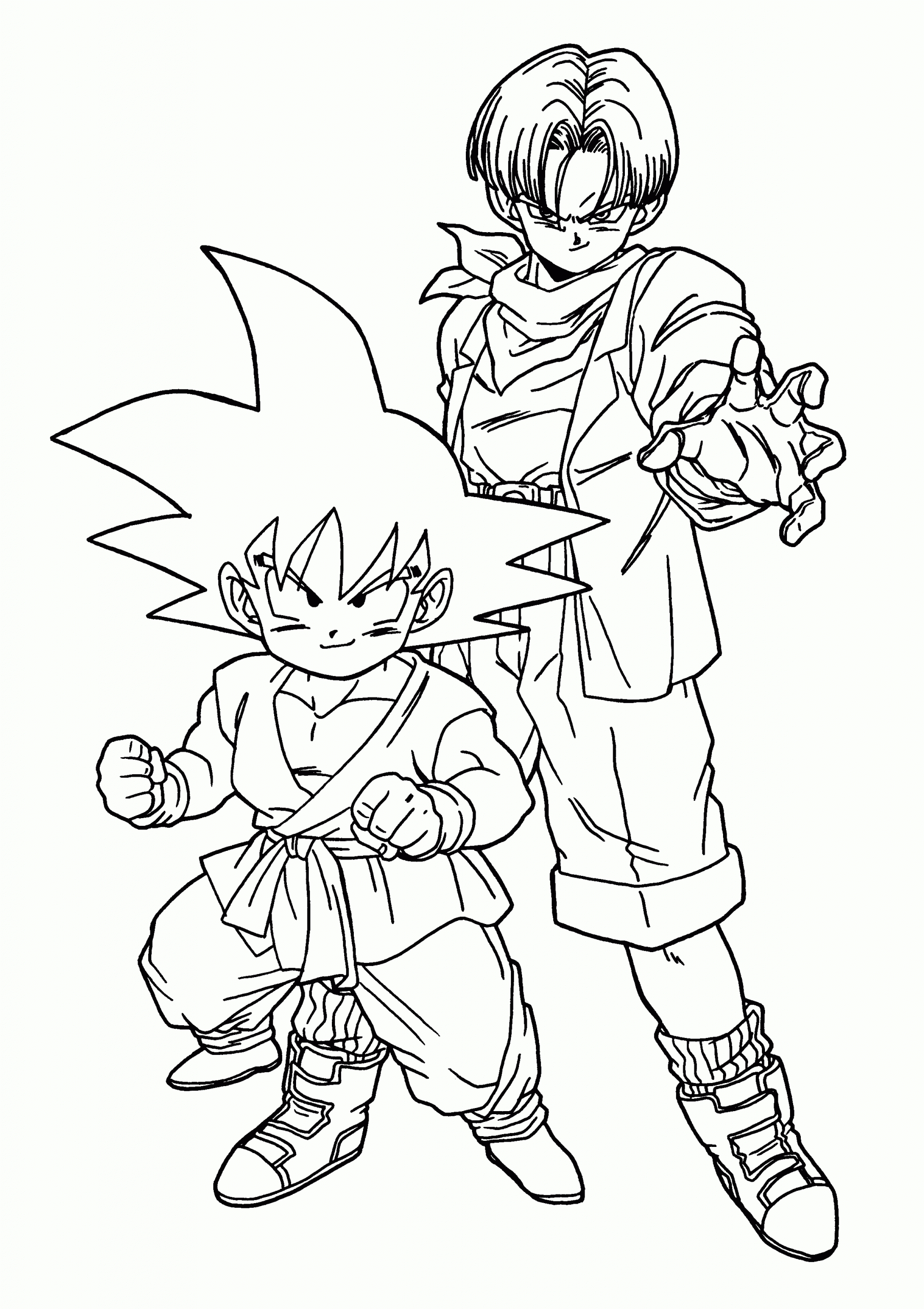 112 Dessins De Coloriage Dragon Ball Z À Imprimer Sur dedans Dessin Coloriage Dragon Ball Z A Imprimer