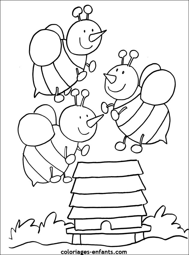 115 Dessins De Coloriage Abeille À Imprimer Sur Laguerche encequiconcerne Coloriage Image