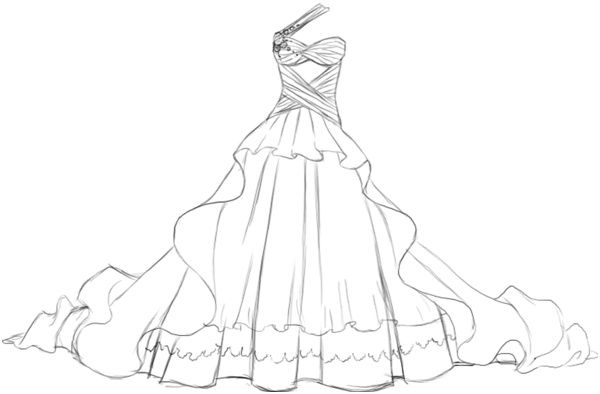 12 Animé Coloriage De Robe Images En 2021 | Comment dedans Coloriage Dessin Robe De Bal