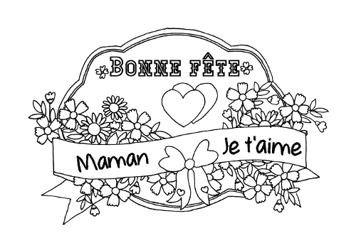 12 Coloriages Pour La Fête Des Mères (Avec Un Cadeau encequiconcerne Coloriage Fête Des Mères