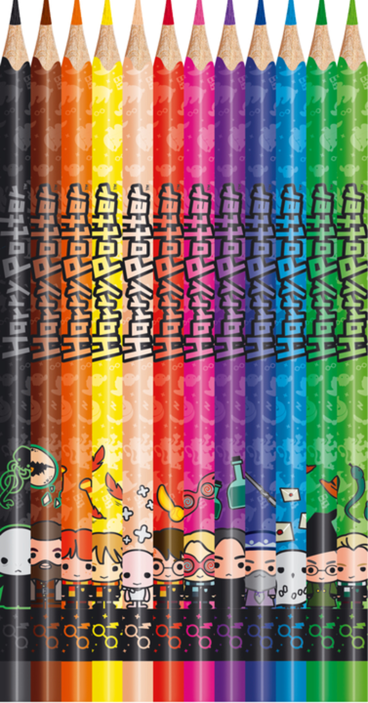 12 Crayons De Couleur Harry Potter. En Pochette Carton serapportantà Coloriage Dégradé Crayons De Couleur