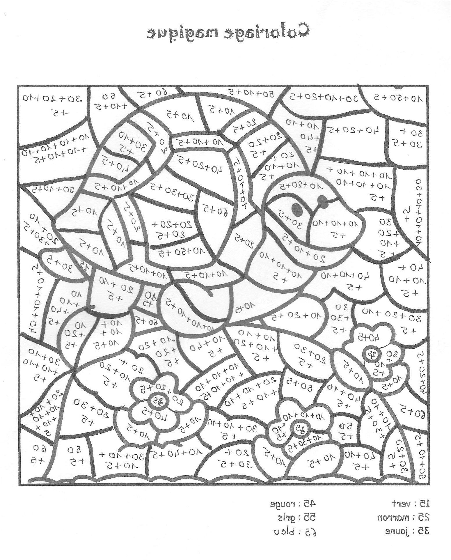 12 Precious Coloriage Magique Multiplication Table De 9 avec Coloriage A Table,