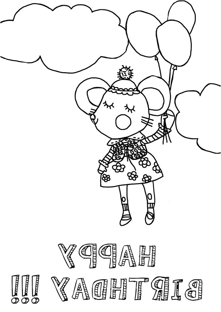 12 Terrific Coloriage Carte Anniversaire Collection destiné Coloriage Anniversaire