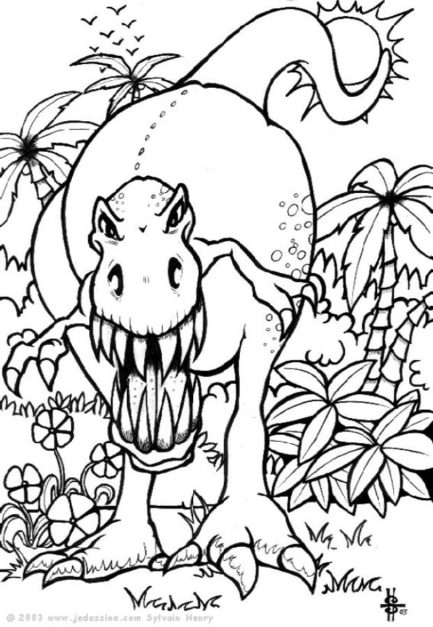 125 Dessins De Coloriage Dinosaure À Imprimer encequiconcerne Coloriage Dinosaure,