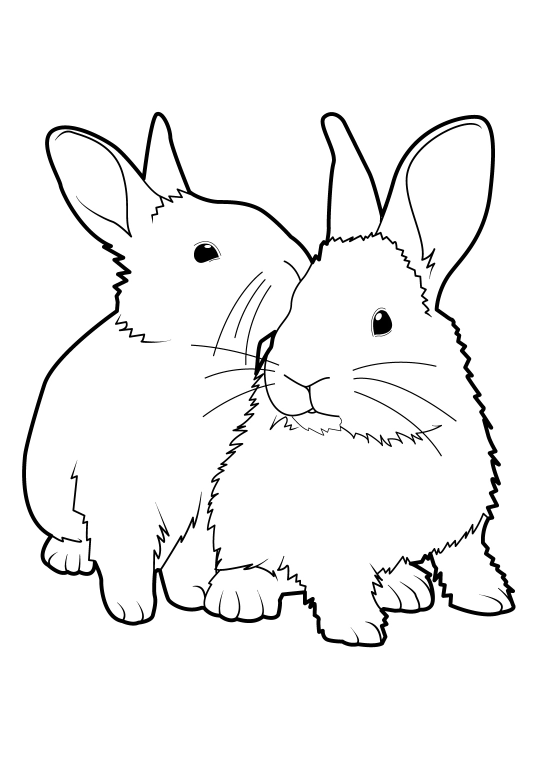 128 Dessins De Coloriage Lapin À Imprimer Sur Laguerche à Dessiner Un Coloriage,