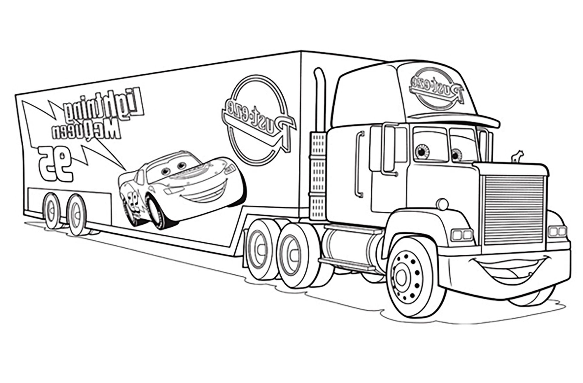 13 Impressionnant De Cars Dessin Image | Coloriage Camion à Coloriage Cars