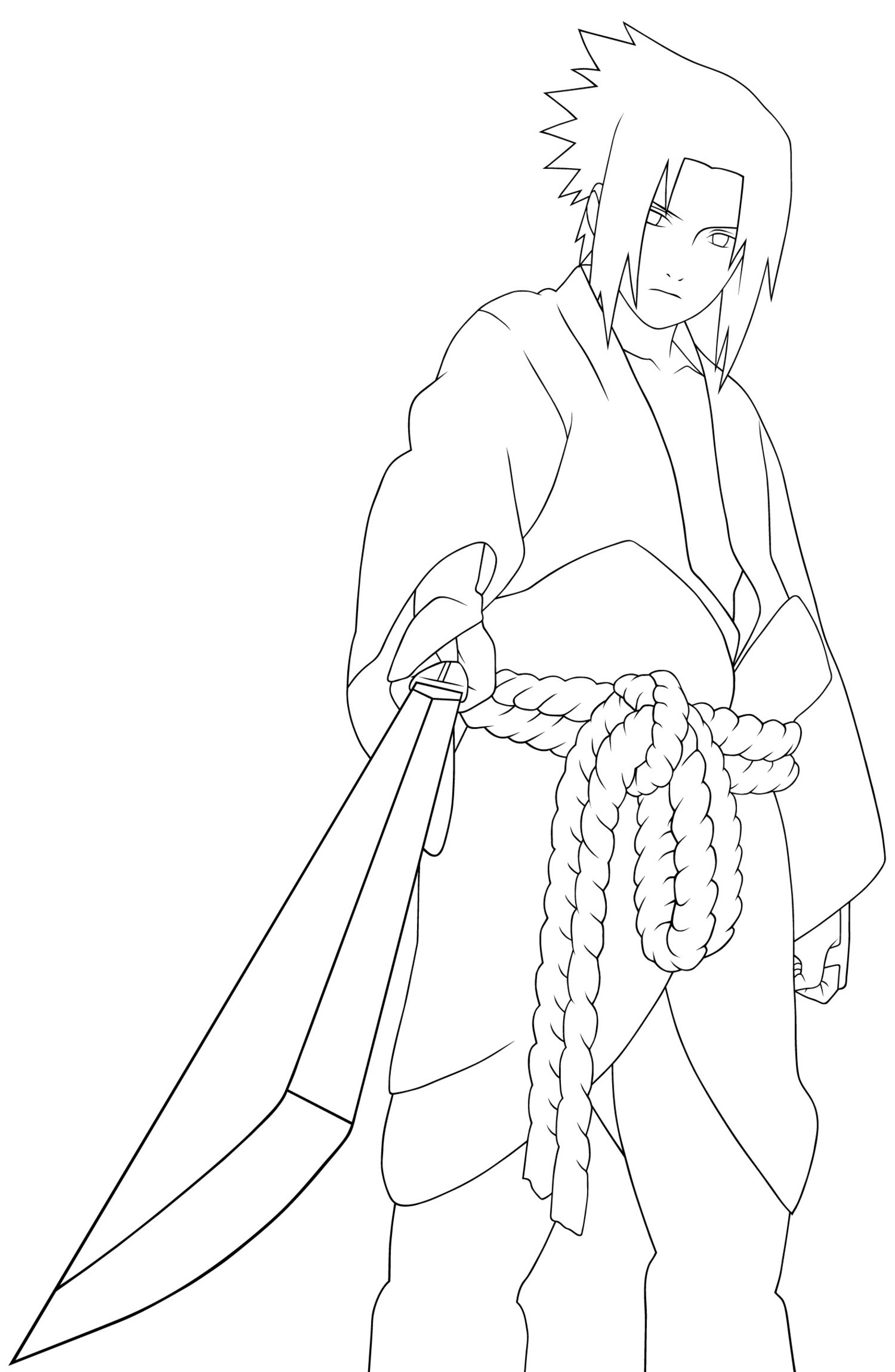 133 Dessins De Coloriage Naruto À Imprimer Sur Laguerche avec Coloriage Naruto Facile,