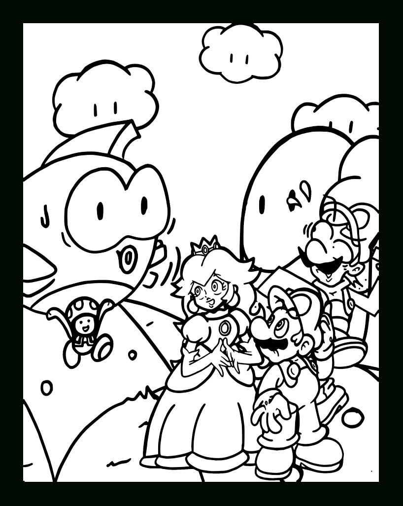 138 Dessins De Coloriage Mario Bros À Imprimer Sur encequiconcerne Coloriage Dessin Mario